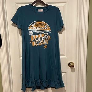 Anthropologie Dazey LA Hawaii Ruffled Tee Dress